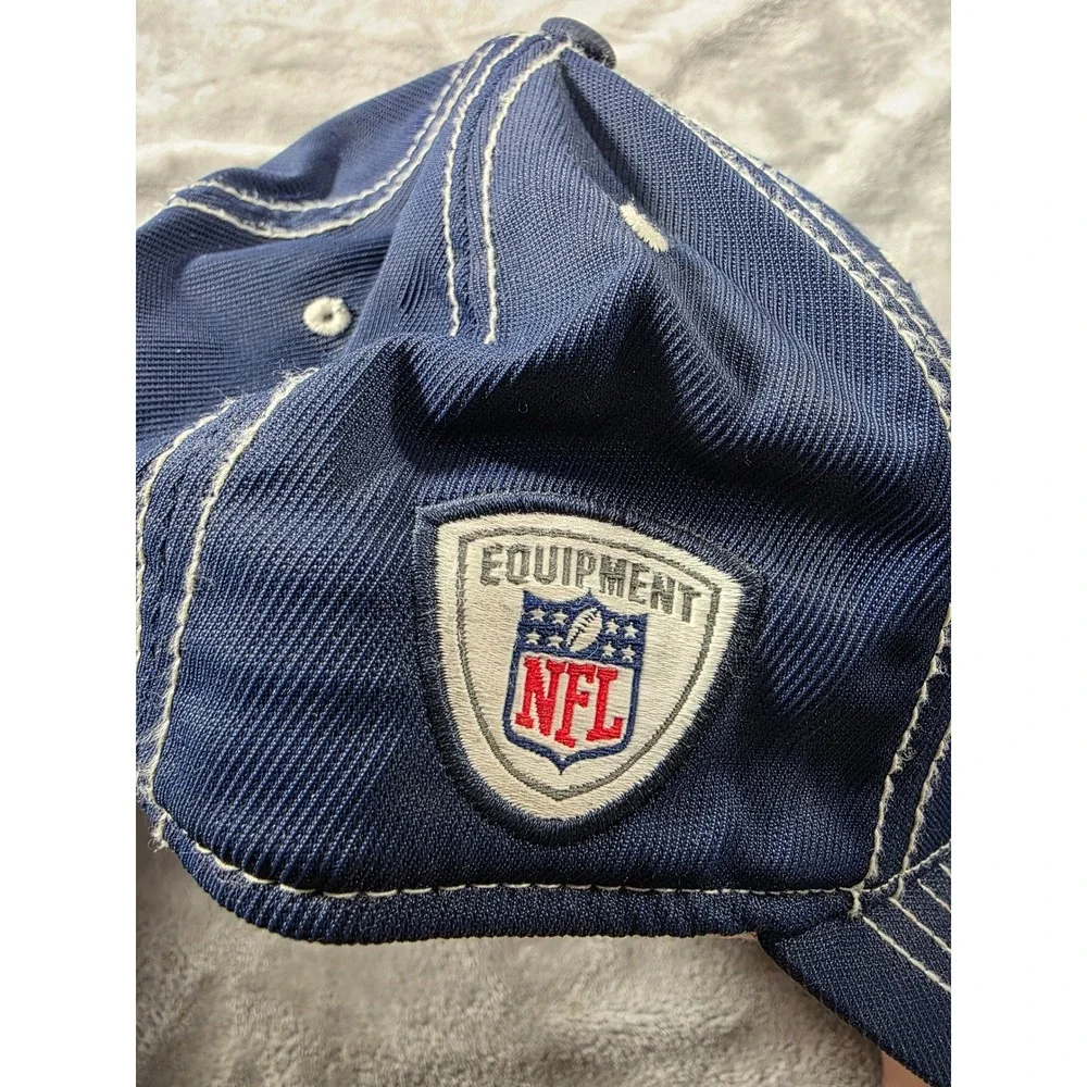 Reebok Dallas Cowboys Hat Mens OSFA Navy Blue NFL Authentic Sideline Cap